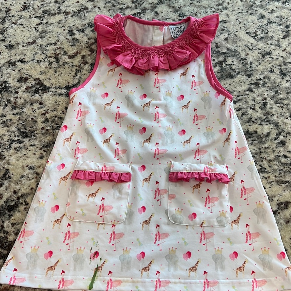 Girls Pink and White 4t dress